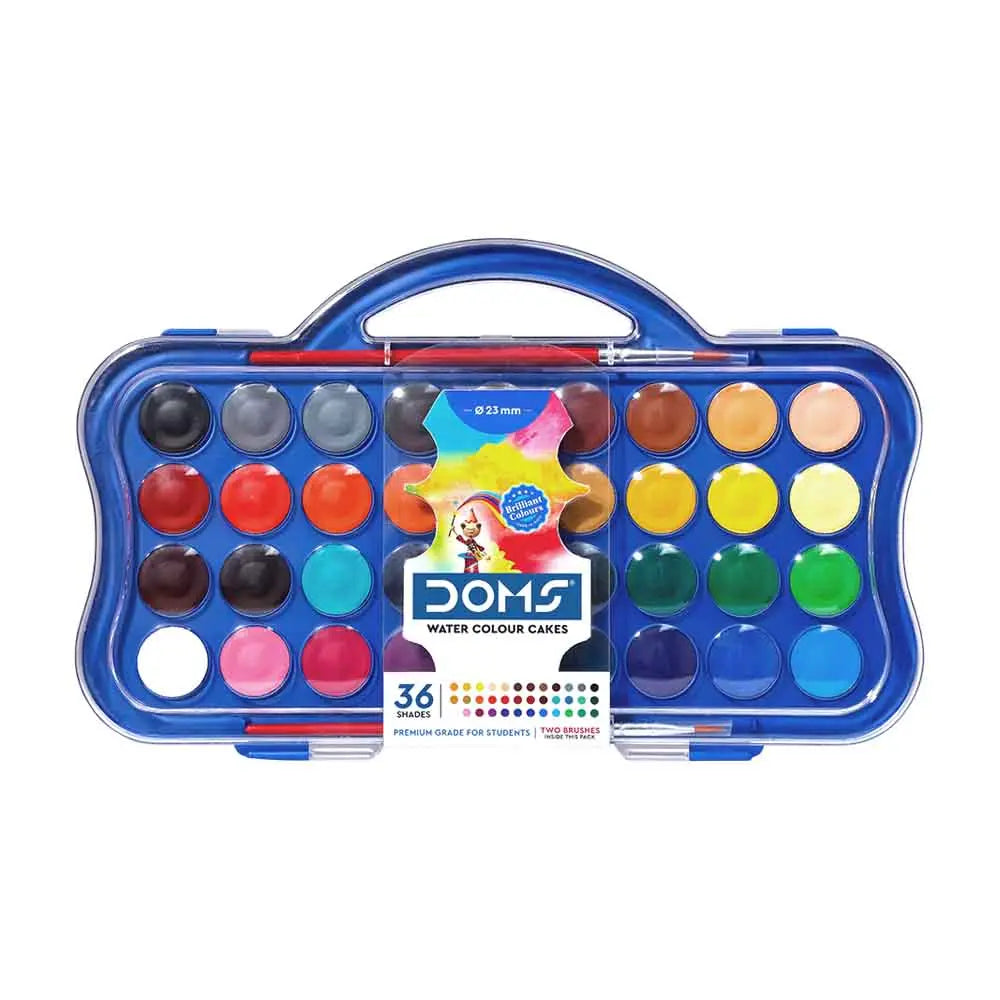 Doms Water Colour Cakes 23mm For Students - Student Stationery