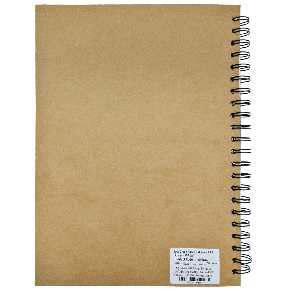 Jags Graph Paper Diary A4 160Pages - Student Stationery