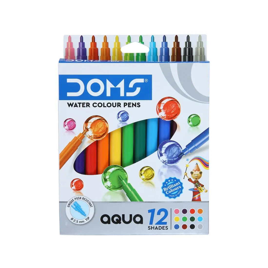 DOMS Aqua Water Colour Pen Set - Student Stationery