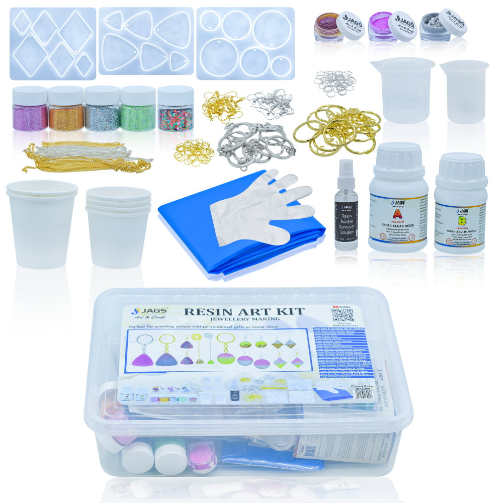 Jags Resin Art Kit For Jewellery Making JRAK200 - Student Stationery