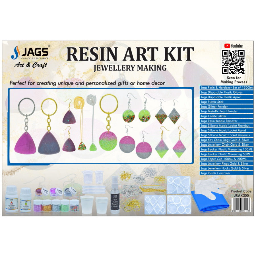 Jags Resin Art Kit For Jewellery Making JRAK200 - Student Stationery