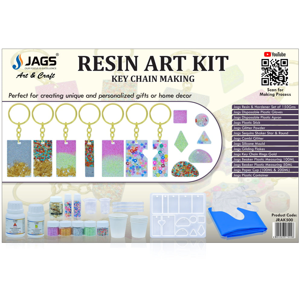 Jags Resin Art Kit For Keychain Making JRAK500 - Student Stationery
