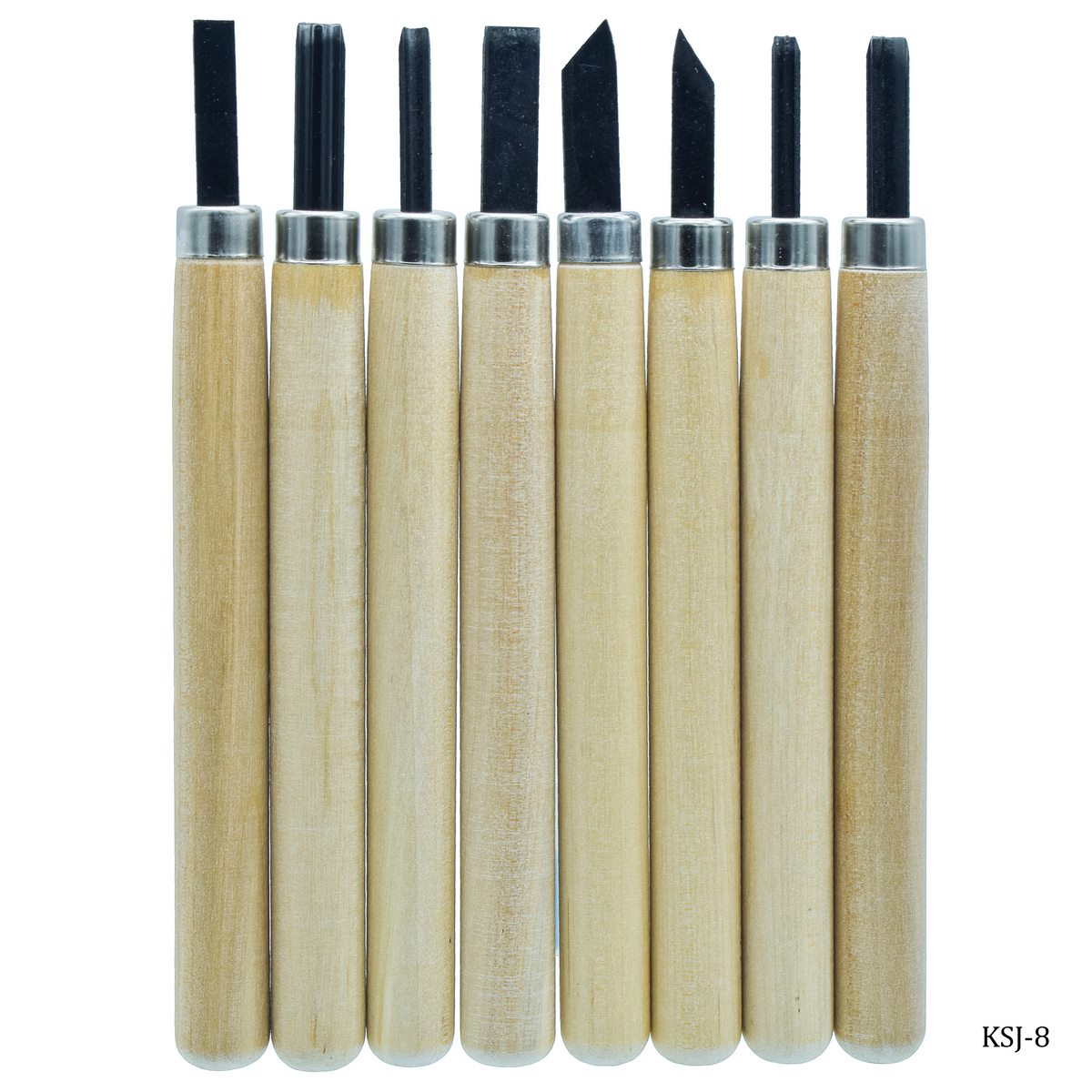 Knife Carving Set Wooden 8pcs KSJ-8 - Student Stationery