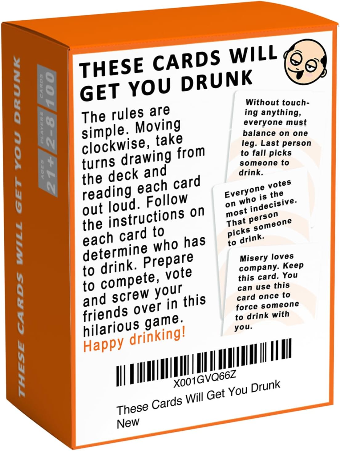 These Cards Will Get You Drunk, Fun Adult Drinking Game for Parties - Student Stationery